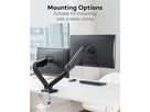 Doppel-Monitorhalterung mit Gasdruckfeder