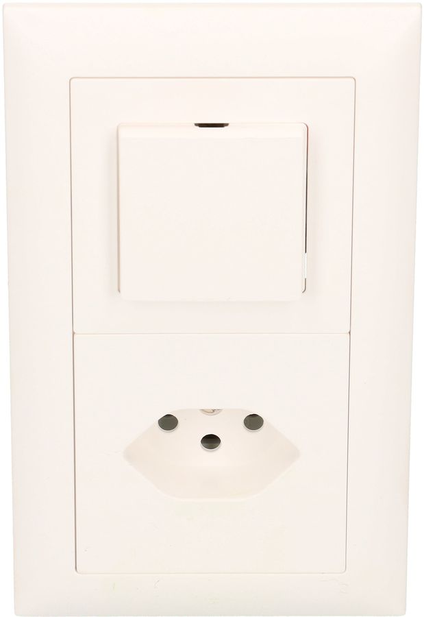 combinazione schema 3 / tipo 13 dim.2x1 INC EdizioDue bianco