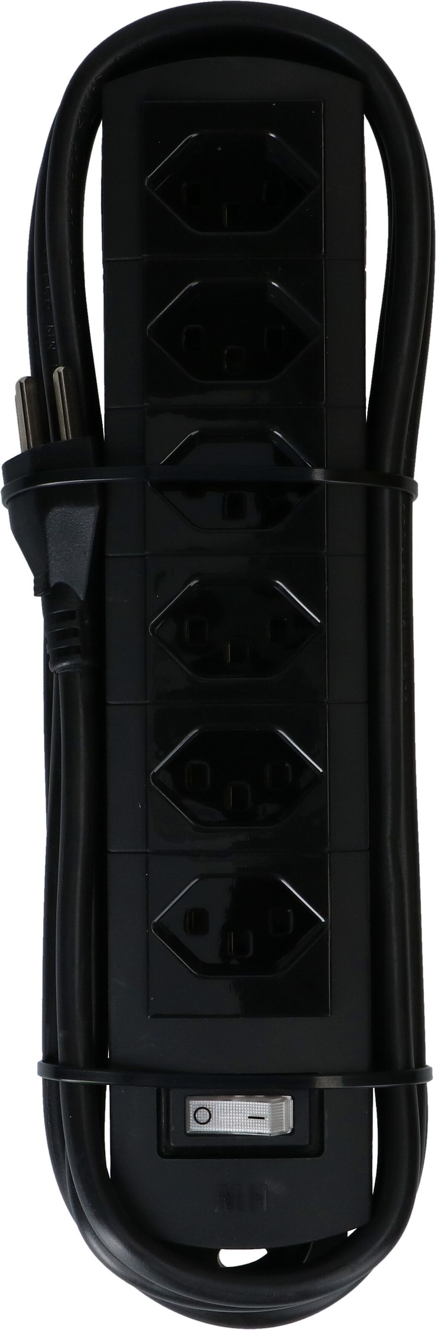 multiprise Prime Line 6x type 23 noir interrupteur 3m