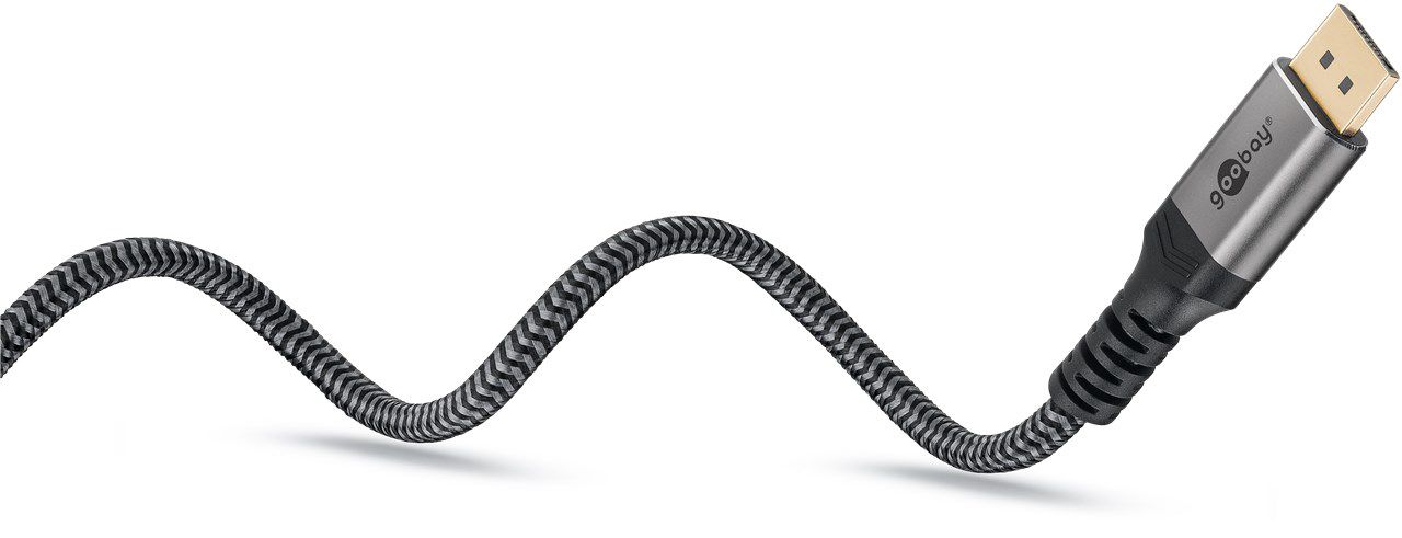 DisplayPort 1.4 câble de racc. 2m fiche métallique +câble textile