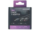 câble audio adaptateur Y fiche jack/prise RCA 0.1m noir
