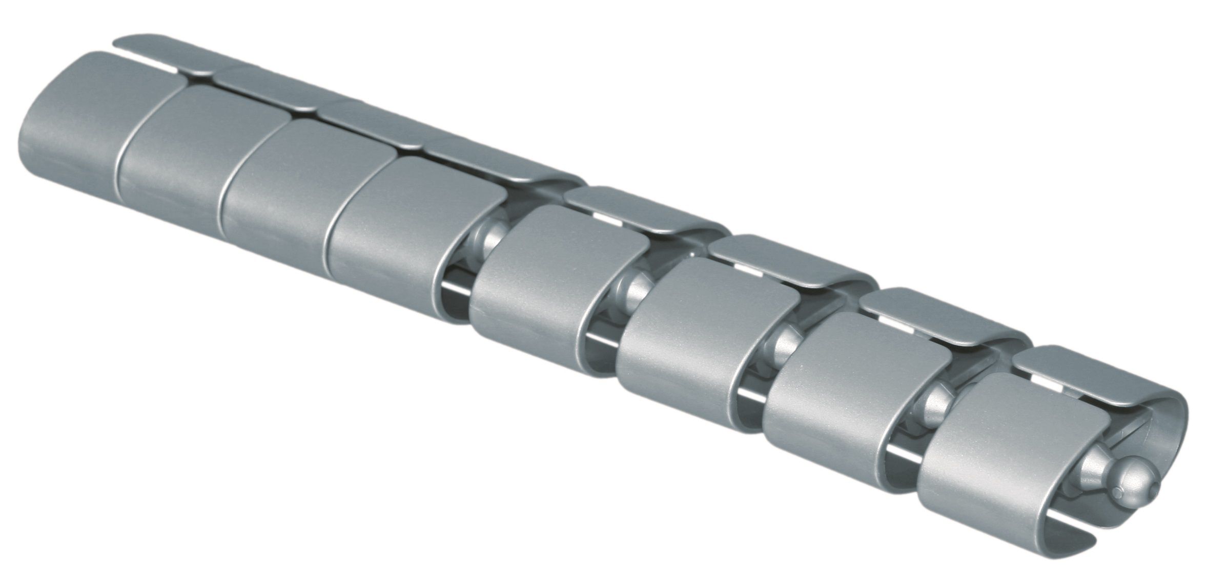 serpentine de câble Premium 0.37m argent RAL9006