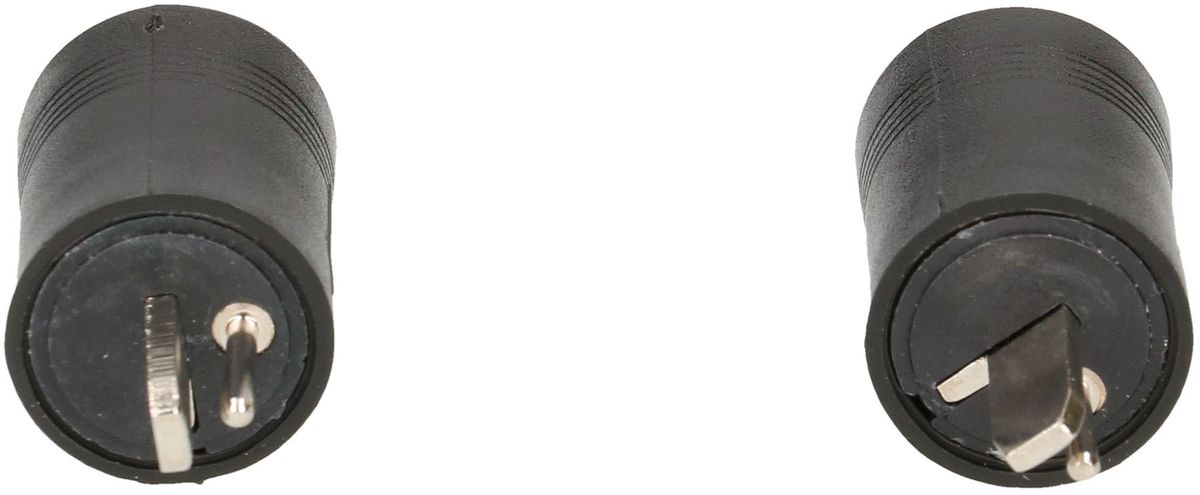 prise HP avec visses noir 2 pièces