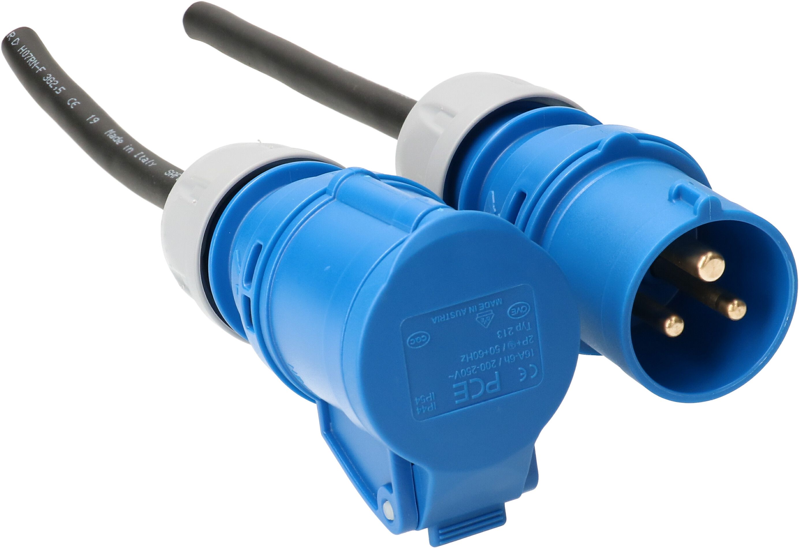 GDV-Verlängerung H07RN-F3G2.5 10m schwarz CEE 3-polig