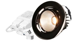 spot encastré à LED AXO Ø80 DALI anthracite 3000K 960lm 38°