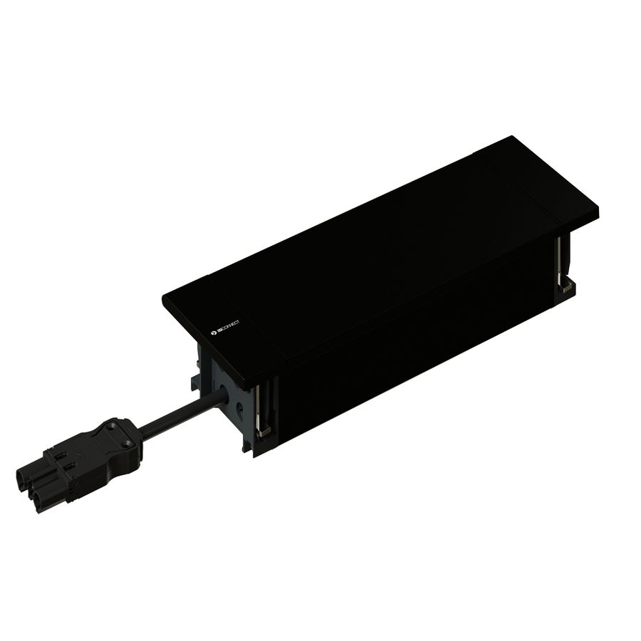NEXO presa multipla nero 3x tipo 13 1x USB-A/C
