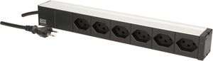 PDU 6x type 13 90° noir 1U