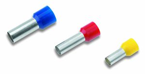 Cosse tubulaire à sertir isolée 0.5mm²/6mm blanc DIN 46228