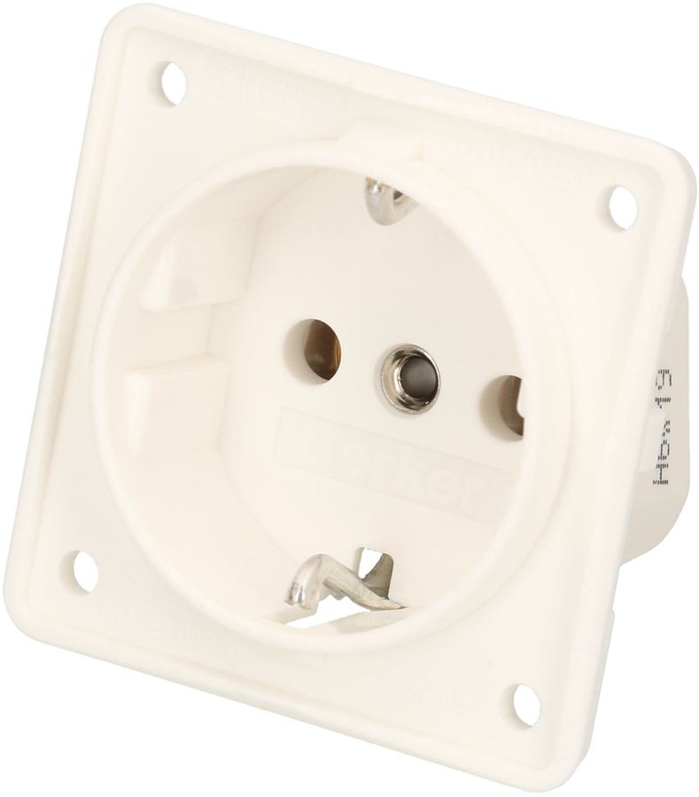 presa 1x Schuko apparecchio con placca frontale Berker Integro bi