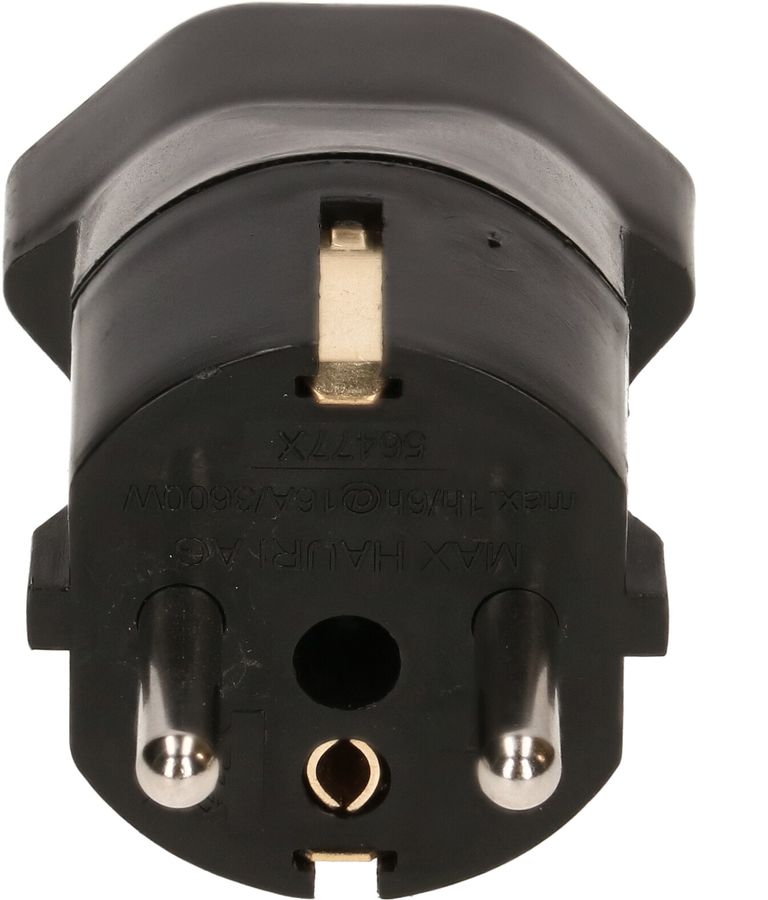 Fiche d'adaptation Schuko / type 23 3 pôles noir