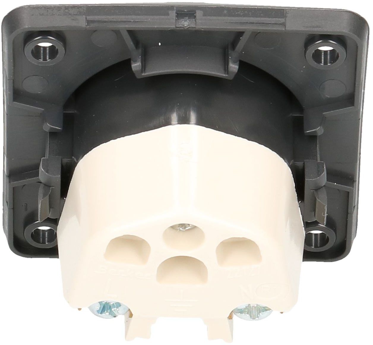 prise 1x type 23 appareil avec plaque frontale Berker Integro ant