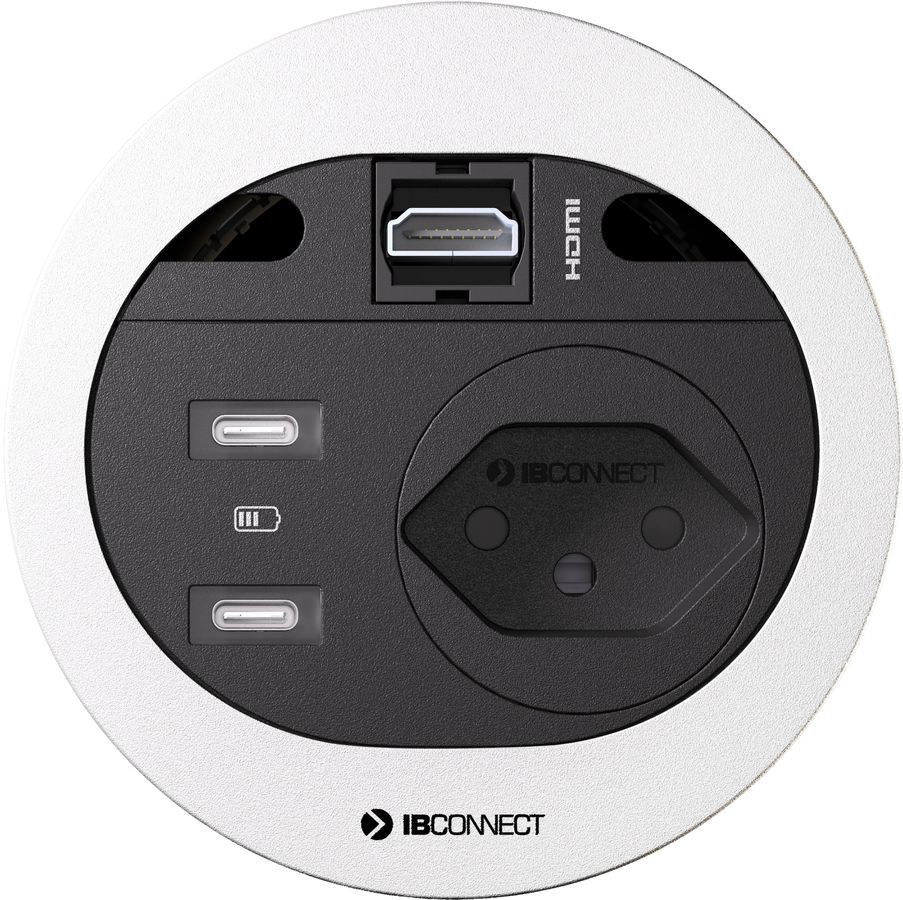 DIVUS bloc multiprise blanc 1x type 13 2x USB-C 1x HDMI