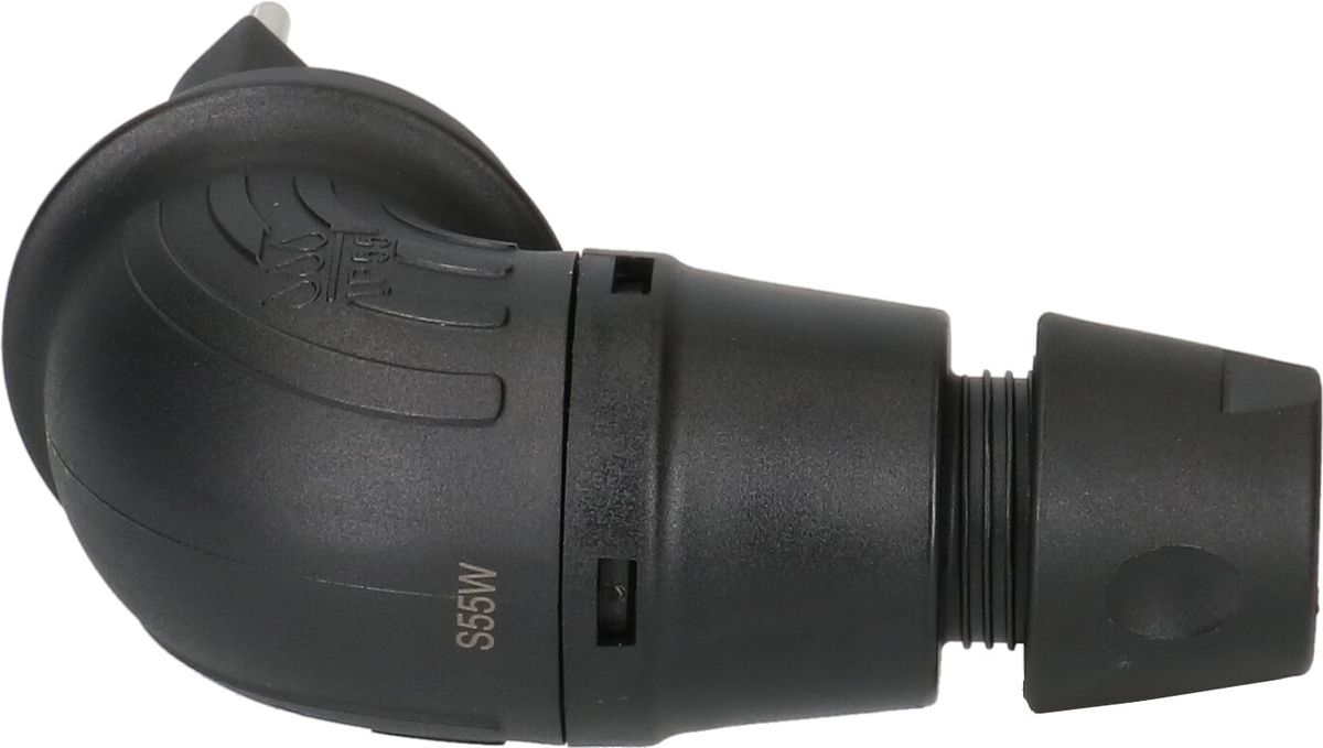 fiche TH type 13 coudée 3 pôles noir IP55