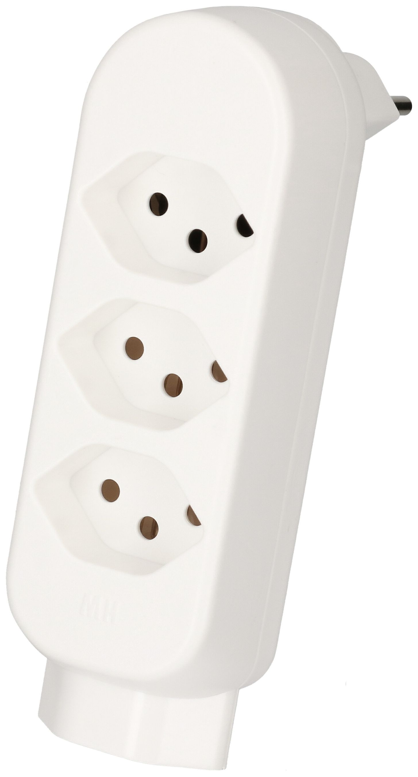 multi adaptateur ADAPT 3+1x type 13 blanc rotatif
