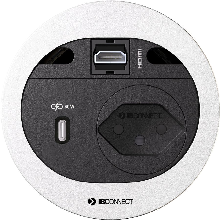 DIVUS bloc multiprise blanc 1x type 13 1x USB-C 60W 1x HDMI