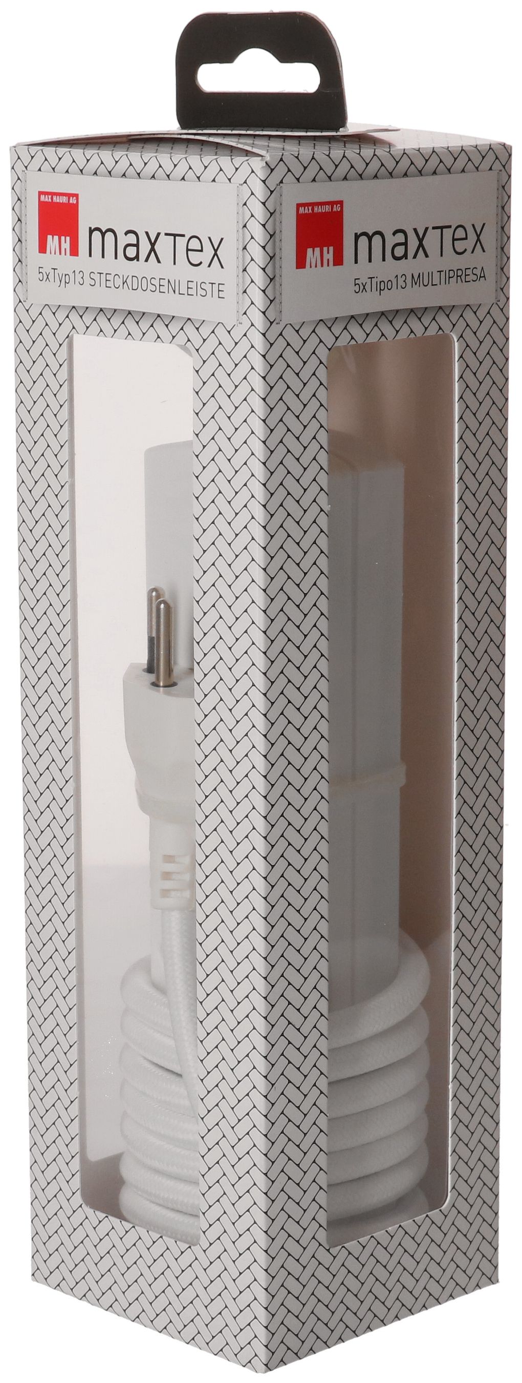 multiprise TEX 5x type 13 blanc 2m