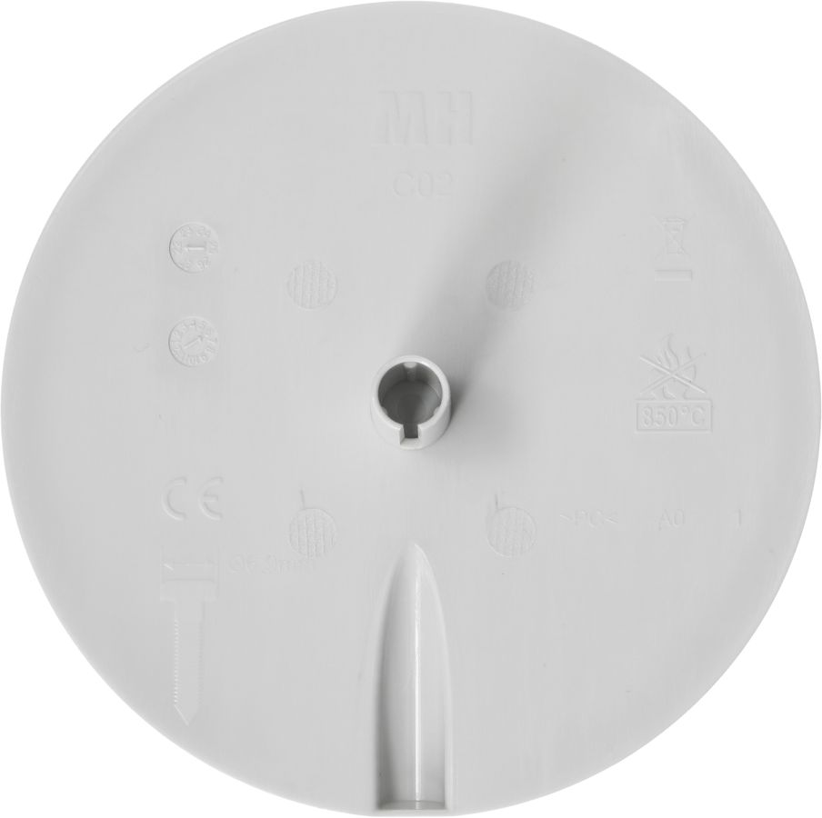 rosette de plafond rond plat é. ressort + en. de câble enfich. gr