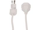 Rallonge TD H05VV-F3G1.0 1m blanc clip-clap type 12 / type 13
