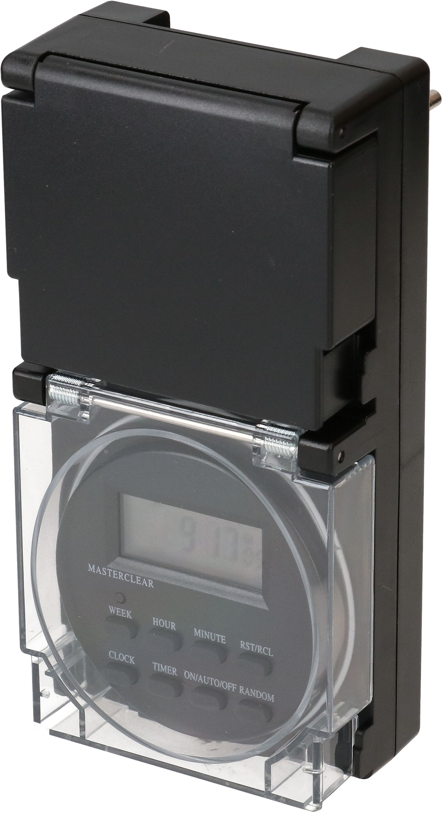 programmateur horaire numériques noir IP55