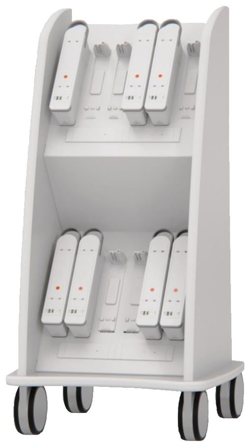 LIBERTY Charging Cart incl. 12 batteries avec 2x USB-C blanc