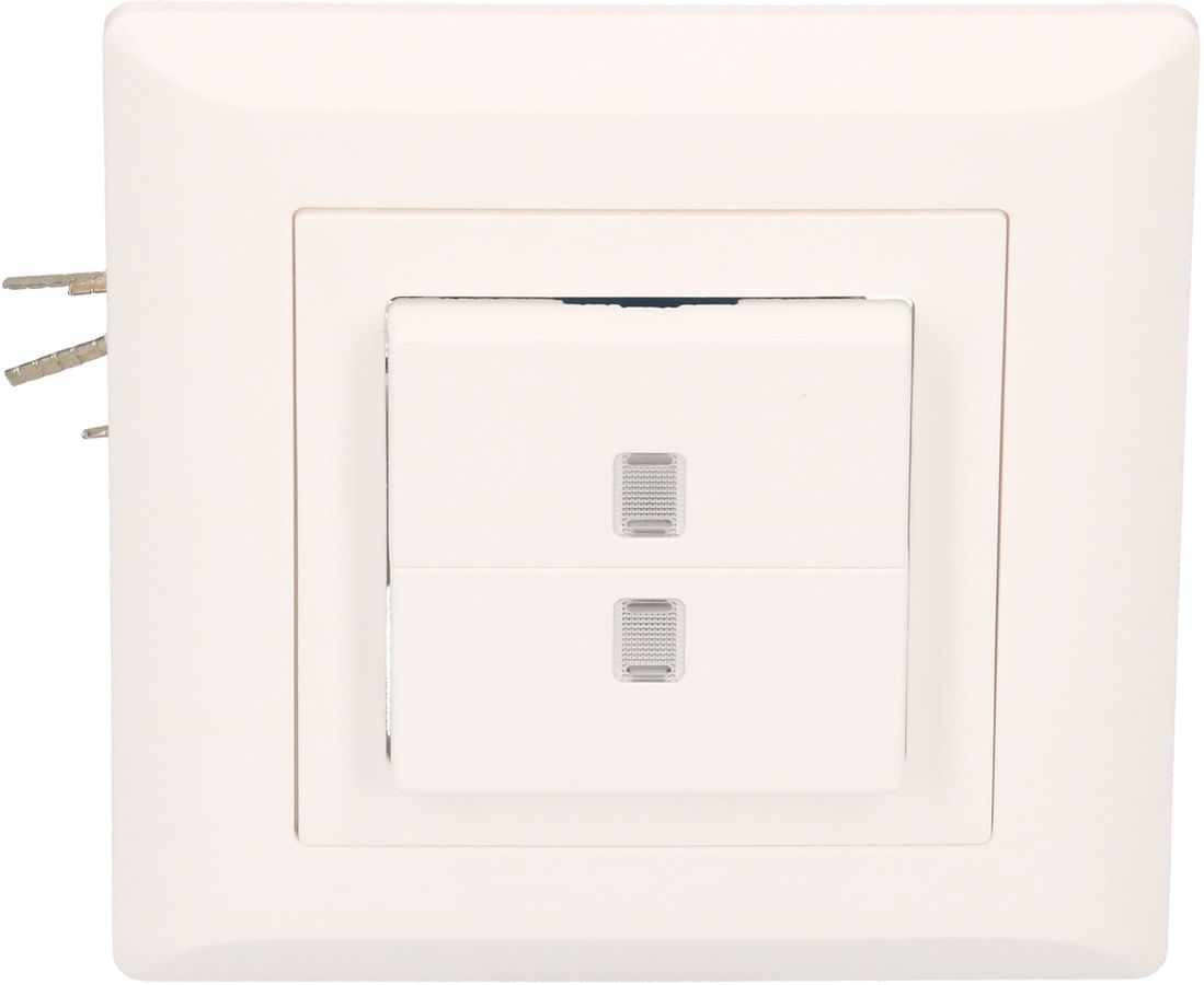 interrupteur à poussoir double schéma3+3 illu. jn ENC Kallysto bc