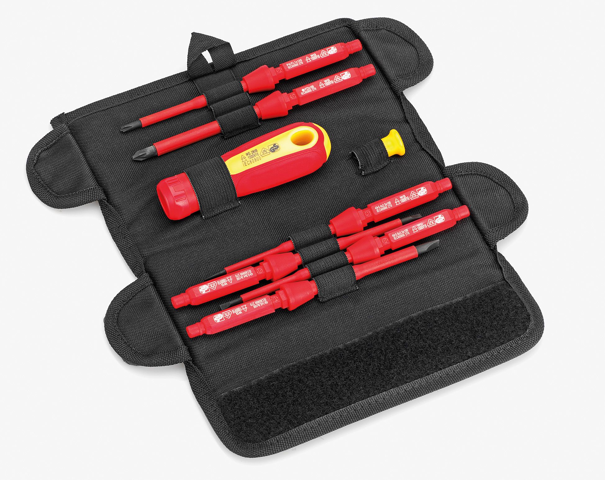 Kit de tournevis VDE à lames interchangeables 8 pièces