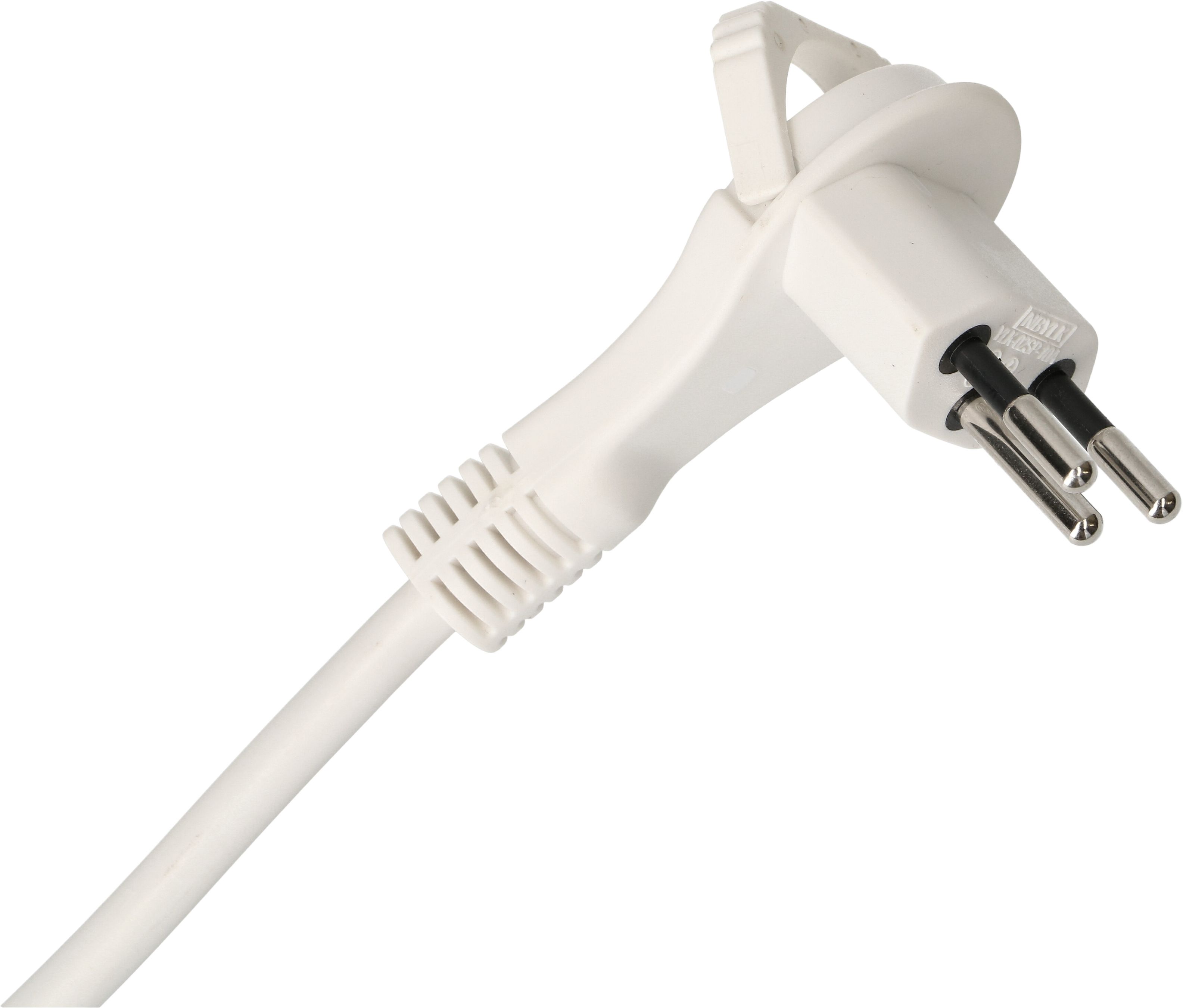 multiprise Design Line 6x type 13 blanc/noir interrupt. 2.2m plat