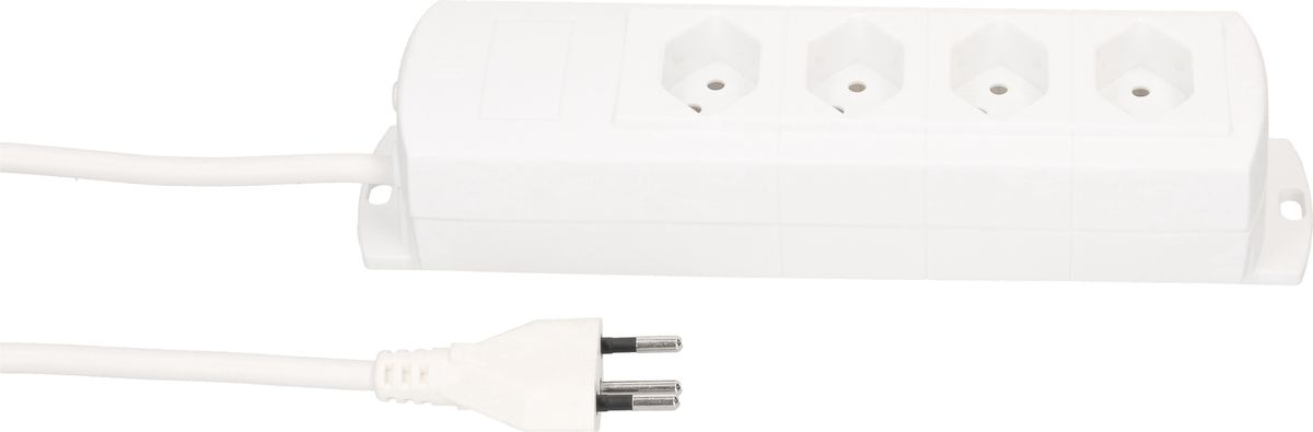 multiprise Prime Line 4x type 13 blanc 3m