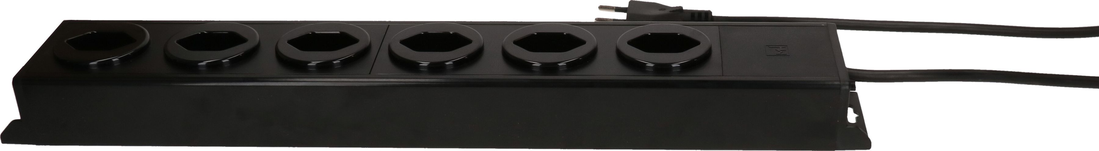 multiprise Power Line 6x type 13 noir/noir 3.0m