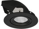 spot encastré à LED TURN Ø92 noir 3000K 960lm 50°