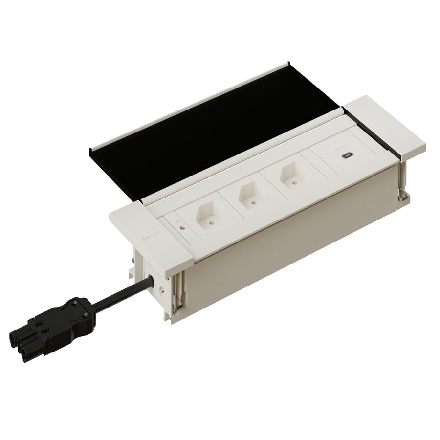 NEXO bloc multiprise blanc 3x type 13 1x USB-C 60W