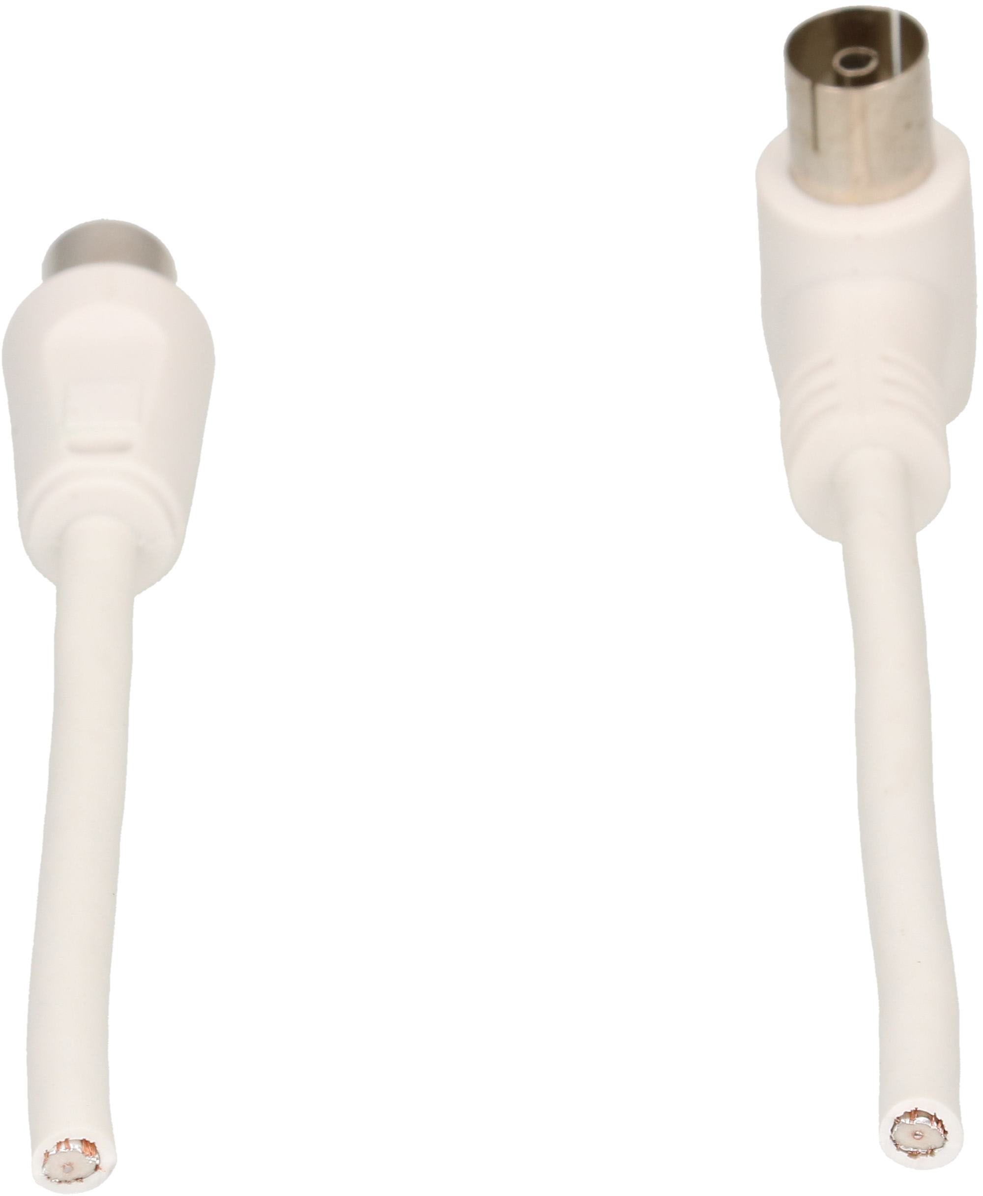 câble de raccordement équerre 75dB 3m blanc