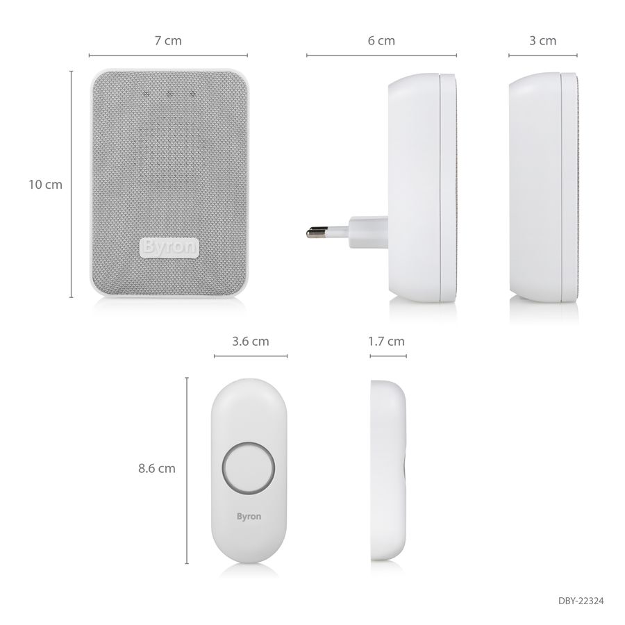 Gongset DBY-22324 Plug-In und portabel drahtlos