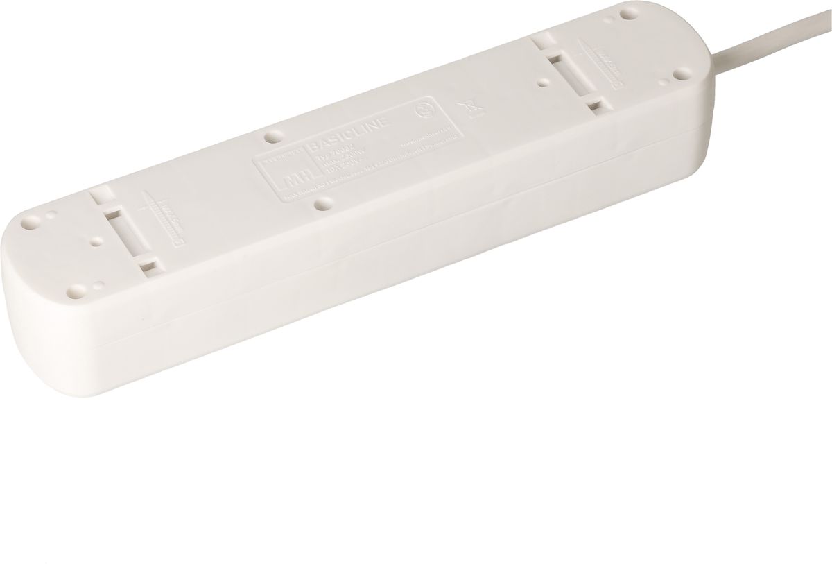 multiprise Basic Line 3x type 13 2x Schuko bc interrupteur 1.5m