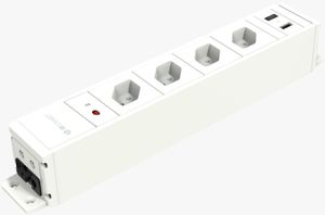 CUBO bloc multiprise blanc 4x type 13 1x USB-A/C