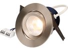 spot encastré à LED ROUND 230 Ø80 nickel brossé 3000K 850lm 36°