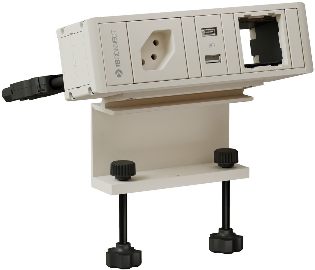 CUBO T bloc multiprise blanc 1x type 13 1x USB-A/C 1x module vide