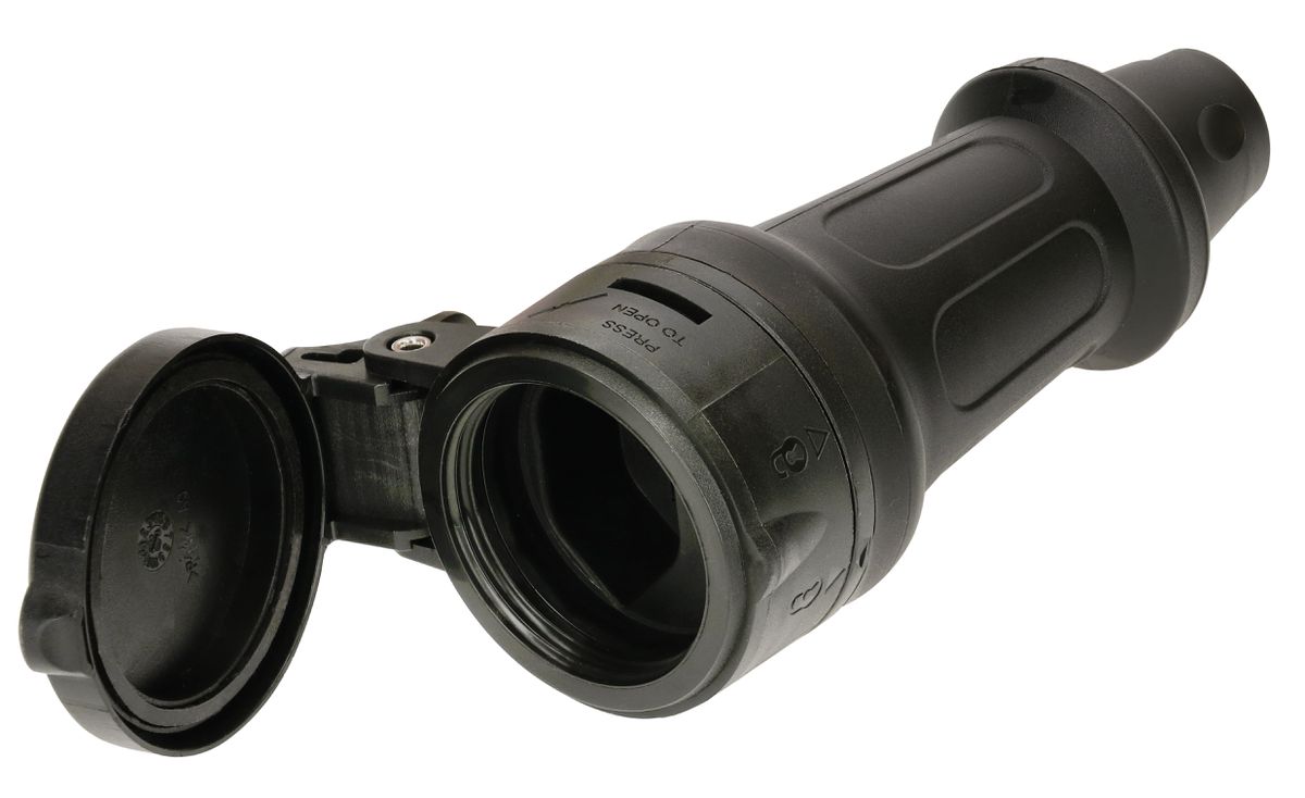 prise mobile TH type 23, 3 pôles, noir, IP55