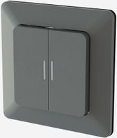 interrupteur à poussoir double s3+3 illu. ENC priamos ant