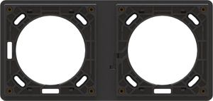 Befestigungsrahmen Gr.1x2/2x1 UP exo IP55 schwarz