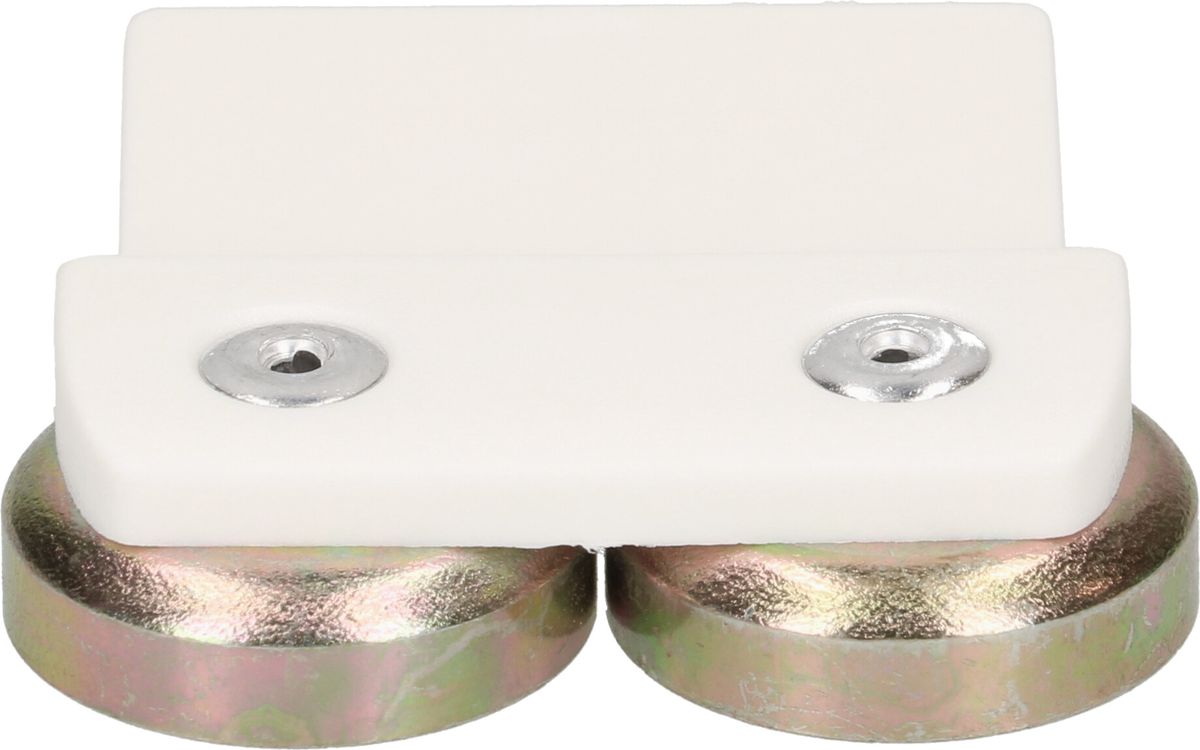 CUBO set de montage plat blanc avec aimant / 2 pièces