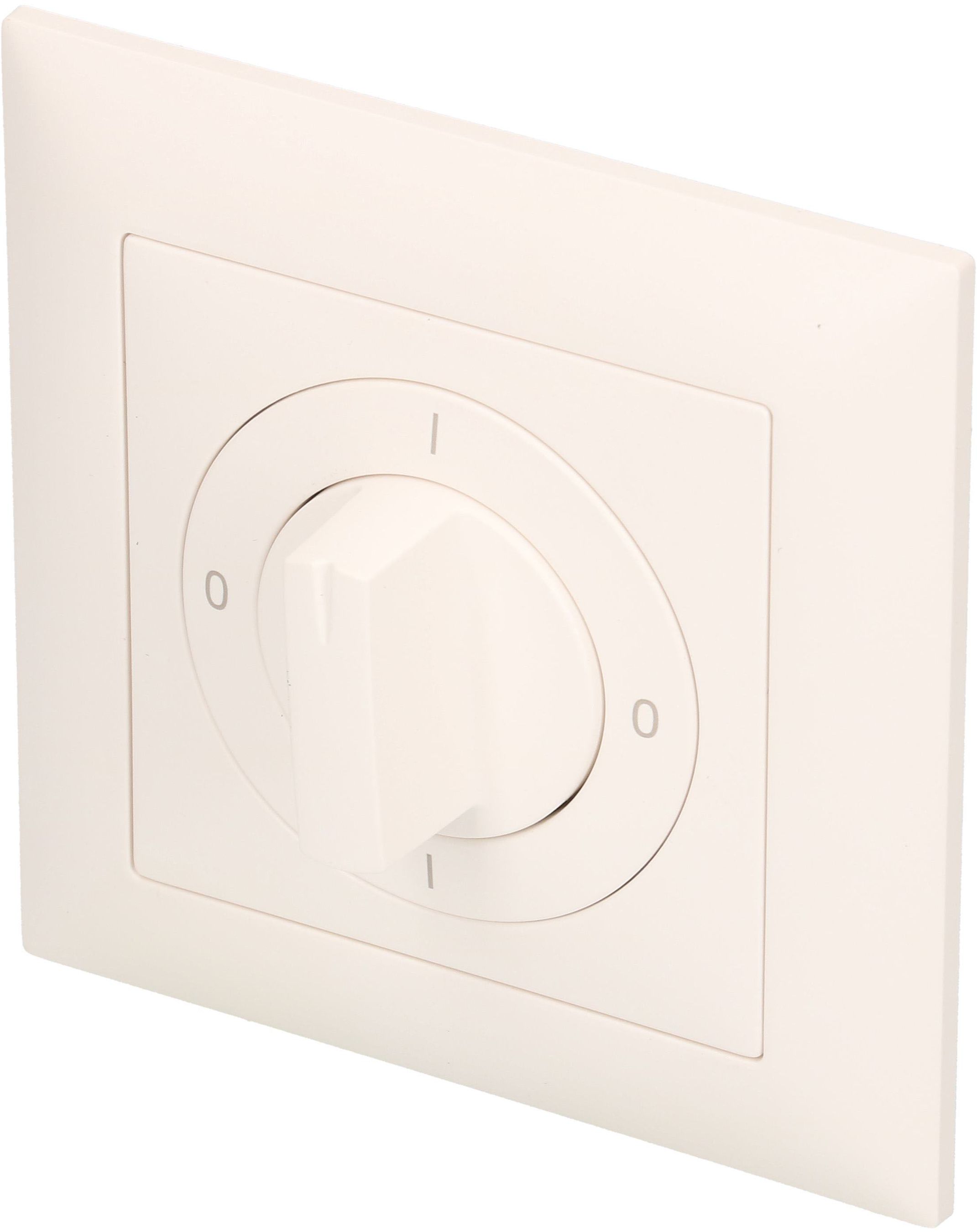 Drehschalter Schema 0/1L 0-I-0-I UP EdizioDue weiss