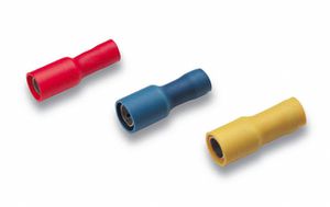 Douille ronde isolée 1.5-2.5mm² diam. fiche 5mm bl PVC