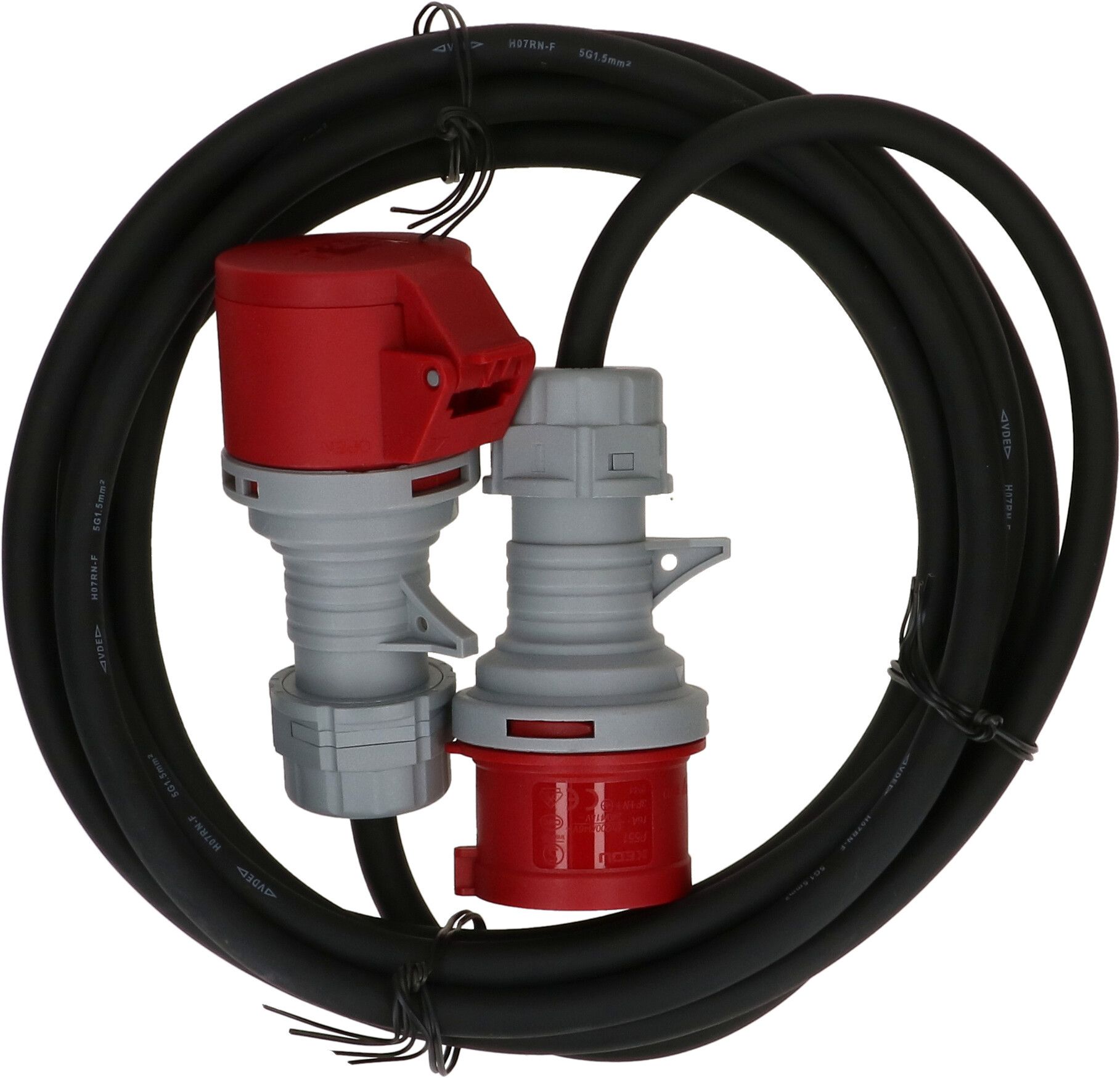 rallonge CEE H07RN-F5G1.5 noir 5m IP44 5 pôles