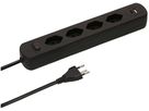 multiprise Basic Line 4x type 13 90° USB A+C nr interrupteur 1.5m