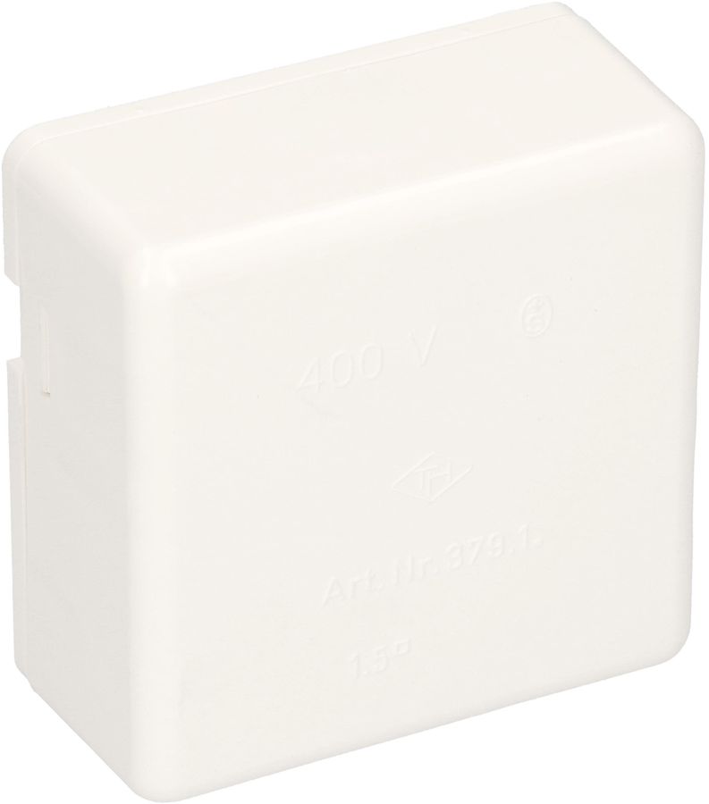 boîte de dérivation 66x66x30mm AP TH vide 400V IP20 blanc