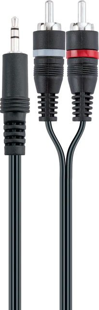 adaptateur en Y audio stéréo 3m noir