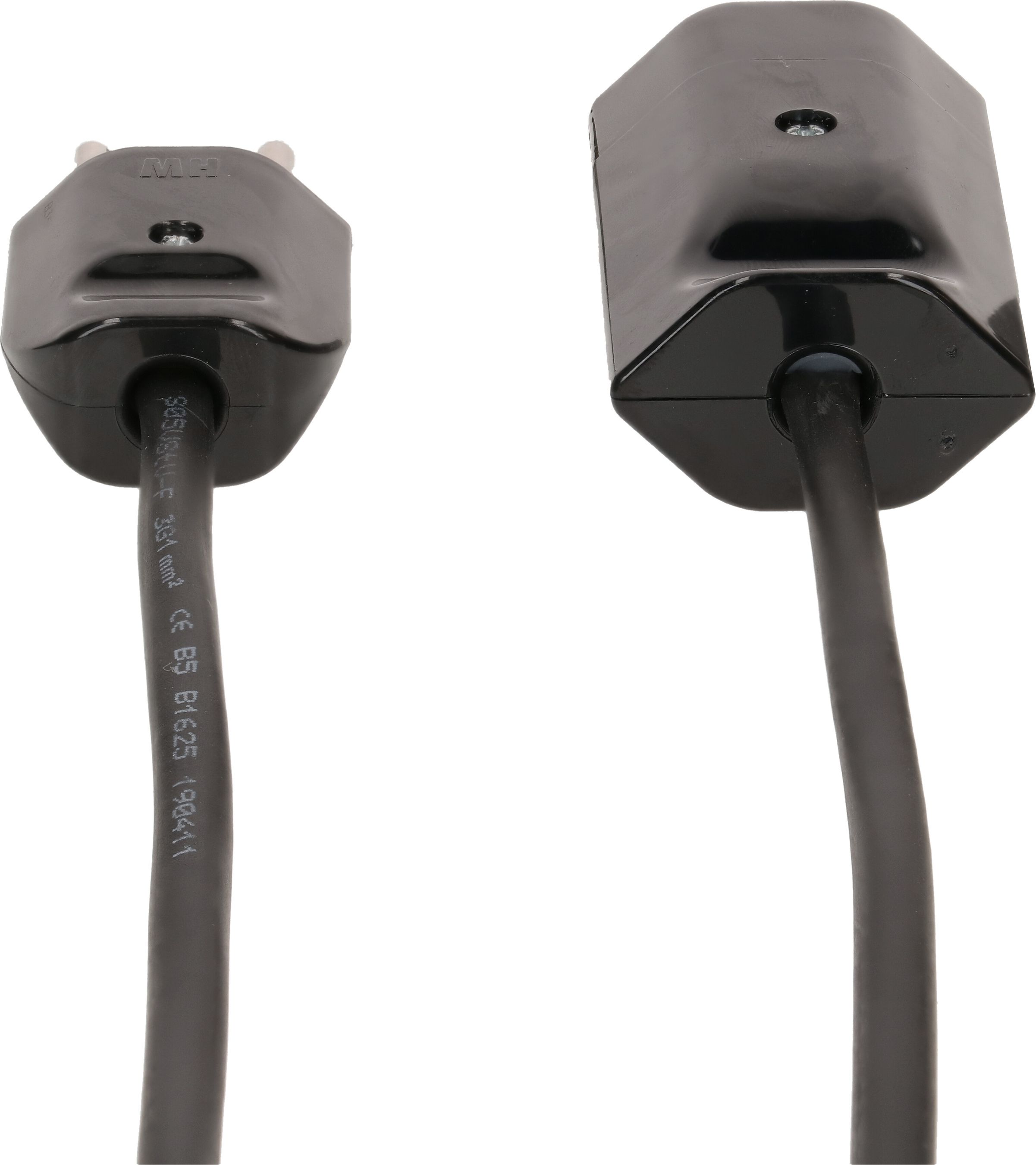 rallonge 3G1.0 3m noir blindée type 12 / type 13