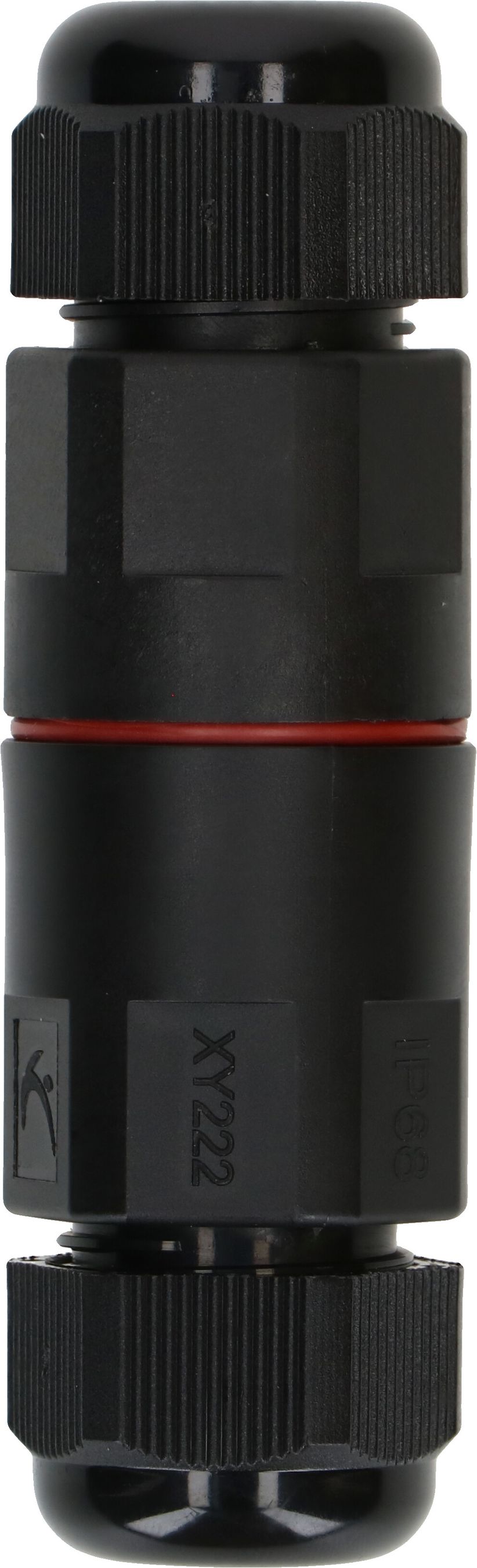 Connecteur câble IP68 noir 3-pôles 16A/250V