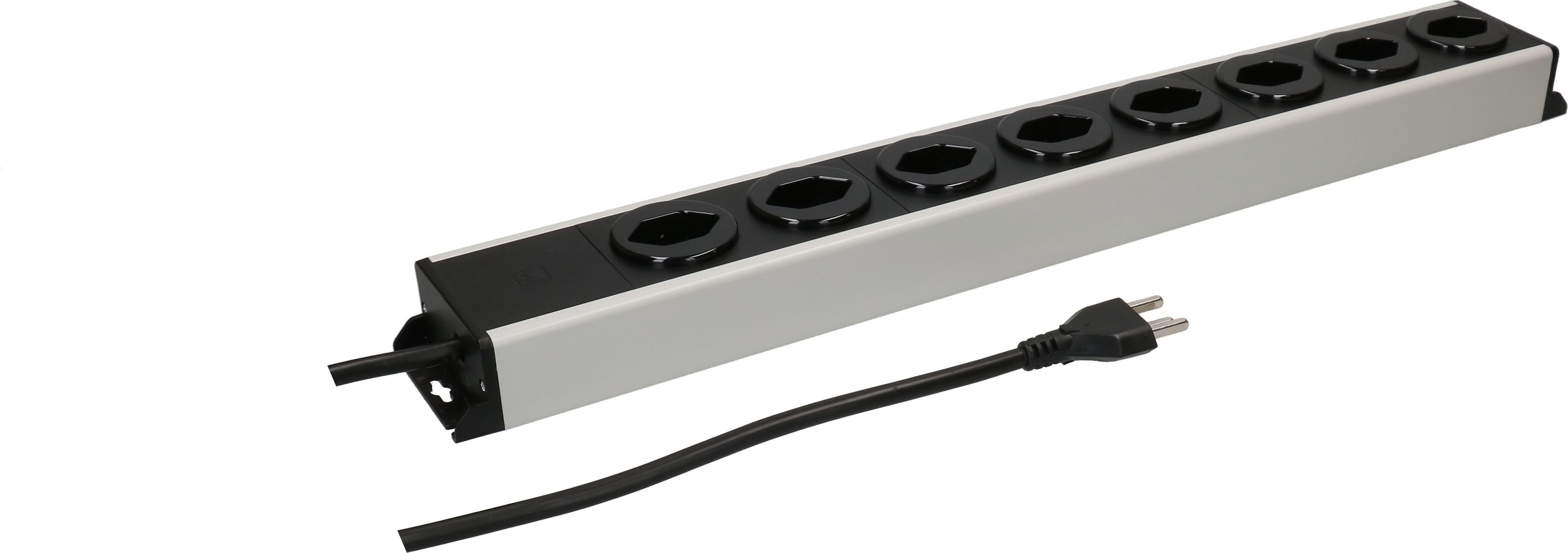 multiprise Power Line 8x type 23 gris/noir 1.5m